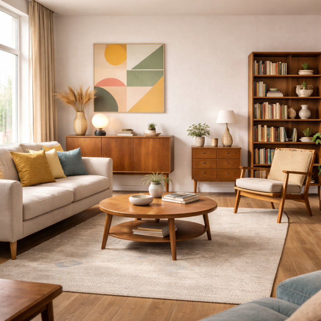 How to decorate your apartment and room in an authentic retro style step by step?