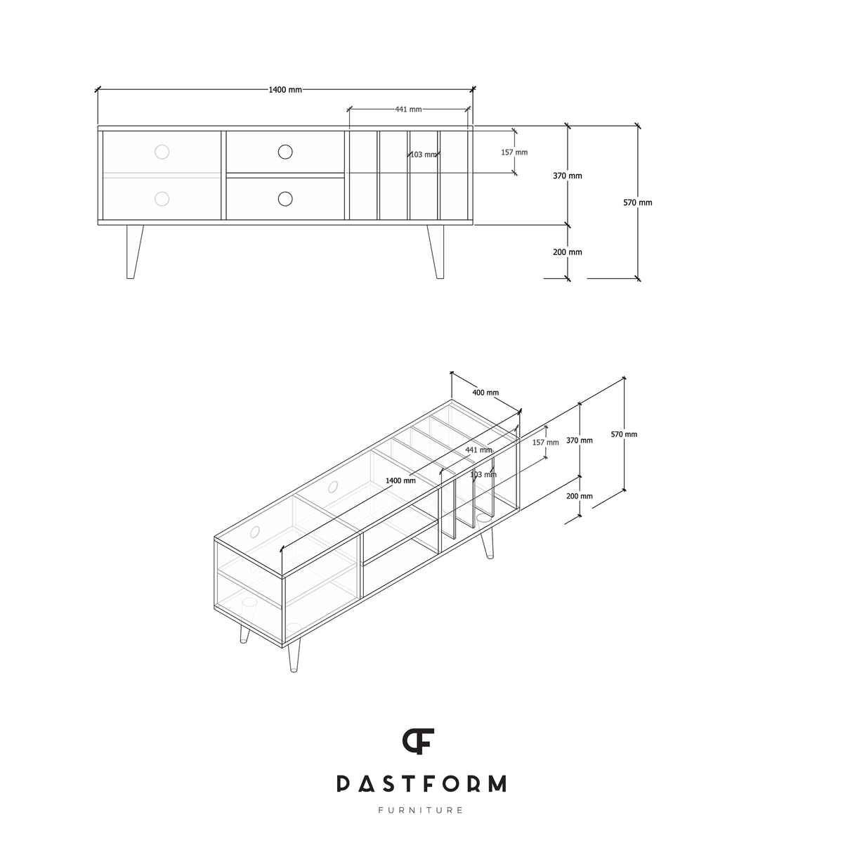LOTV VINYL L Sideboard