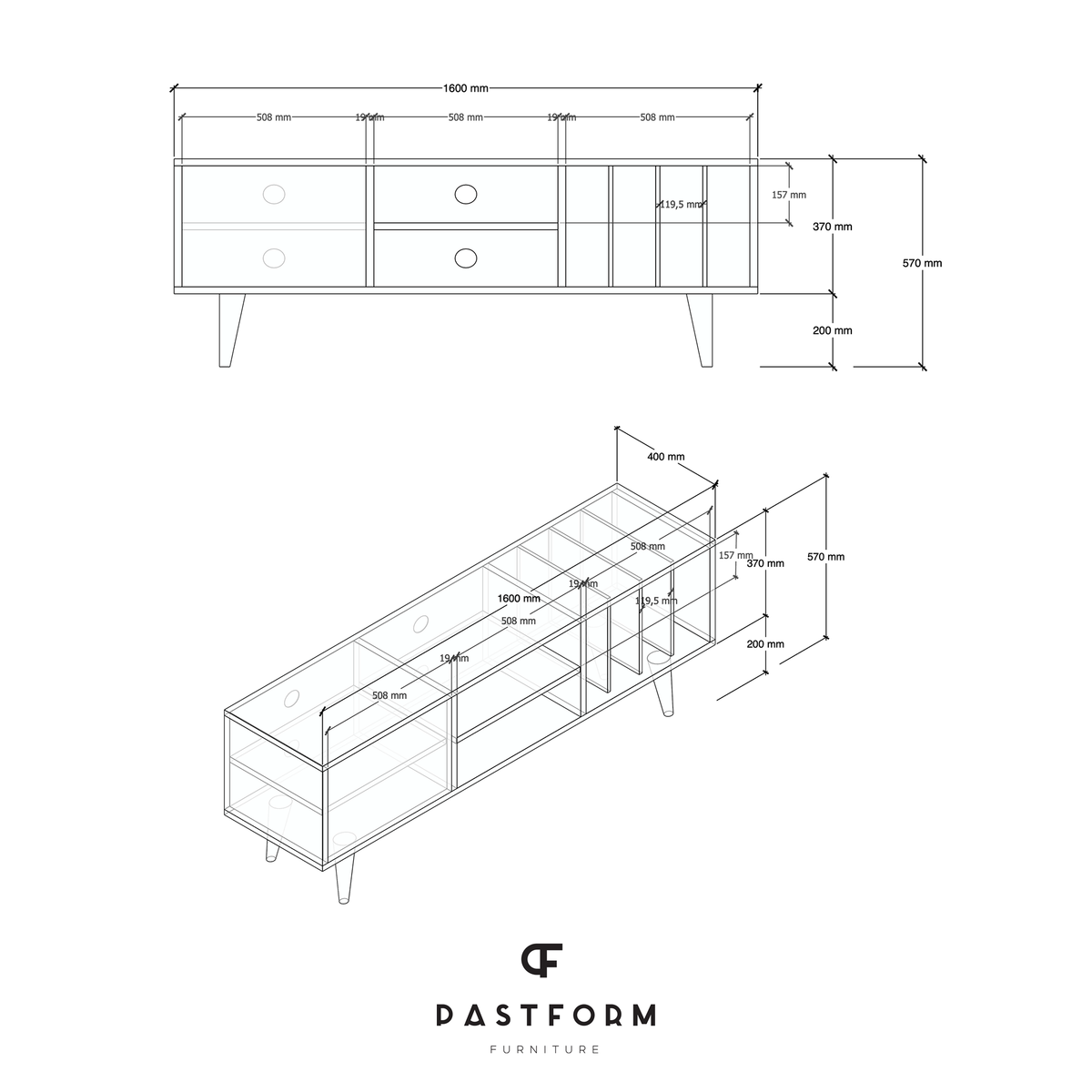 LOTV VINYL L Sideboard