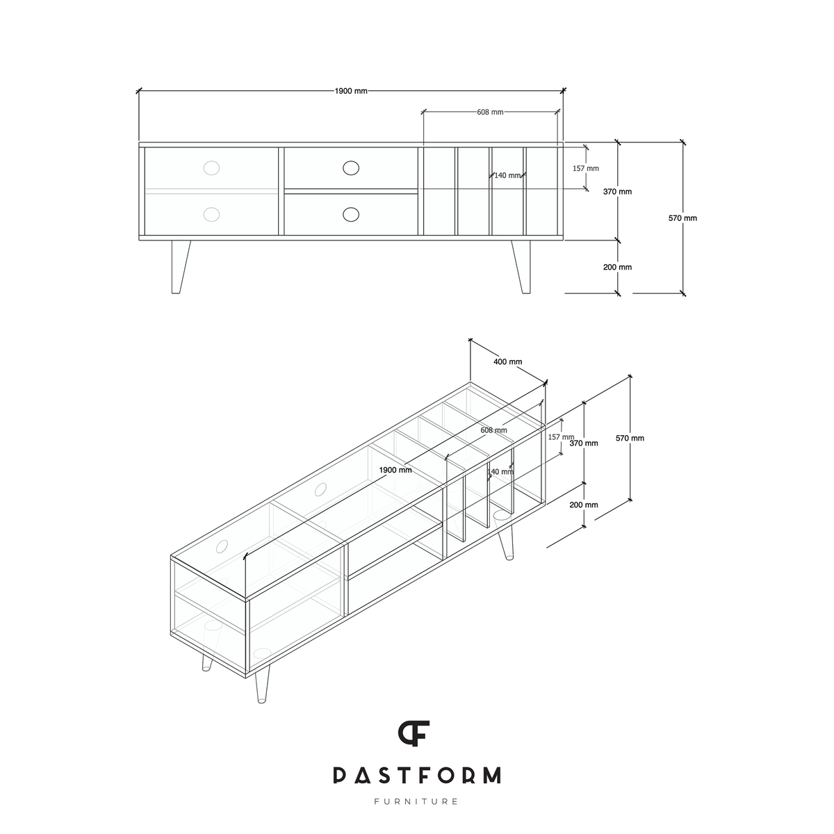 LOTV VINYL L Sideboard