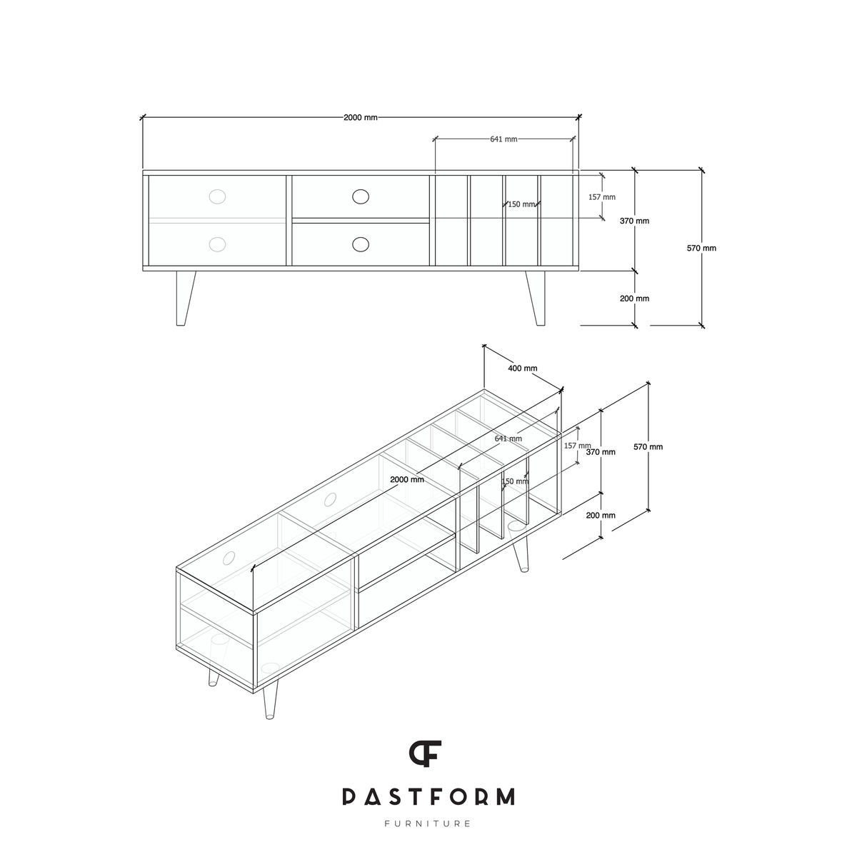 LOTV VINYL L Sideboard